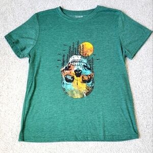 ✨SHEIN LUNE Skull And Cactus Print Tee✨